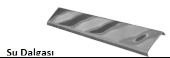 30*7 INOX BORDUR SU DALGASI DESEN 201-SIYAH 2,44MT