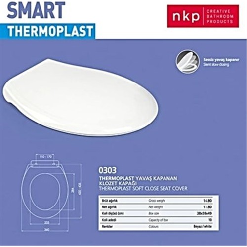 THERMOPLAST SMART YAVAS KAPANAN KLOZET KAPAGI
